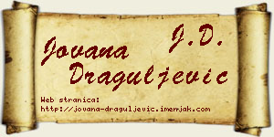 Jovana Draguljević vizit kartica